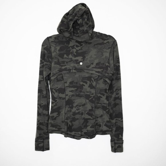 Lululemon Hooded Define Jacket Nulu Incognito Camo Multi Gator Green C6 - Picture 4 of 7